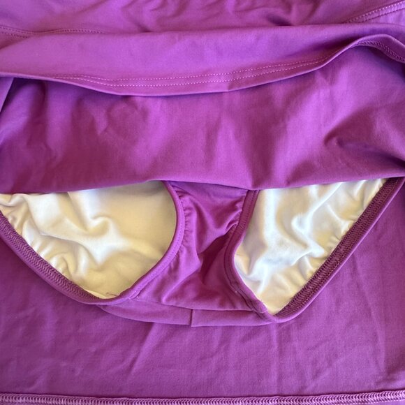 Lands End Tankini Skort Bathing Suit Womens size 8 Purple - Picture 5 of 9